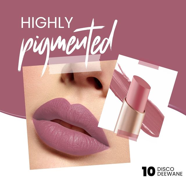 MARS Cosmetics Creamy Matte Long Lasting Lipstick For Women (10-Disco Deewane)