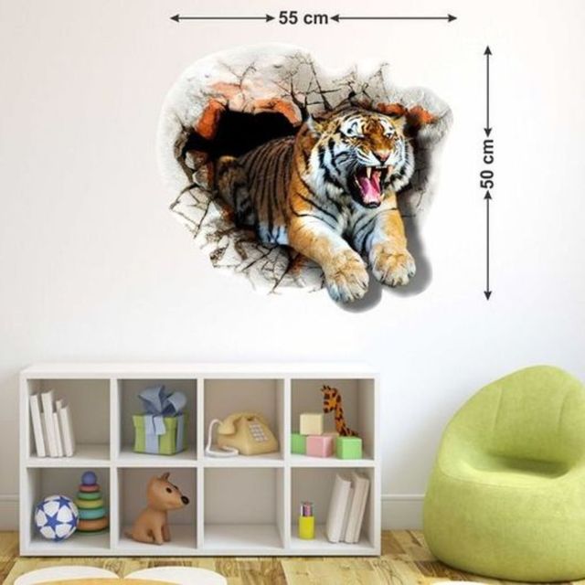 Wollzo 55 cm Terrific Tiger Removable Sticker