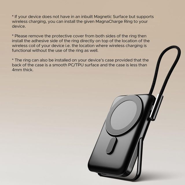 boAt 10000 mAh Magnetic Wireless Power Bank w/ 15W Wireless Charging - PB330 MagnaCharge (Black)
