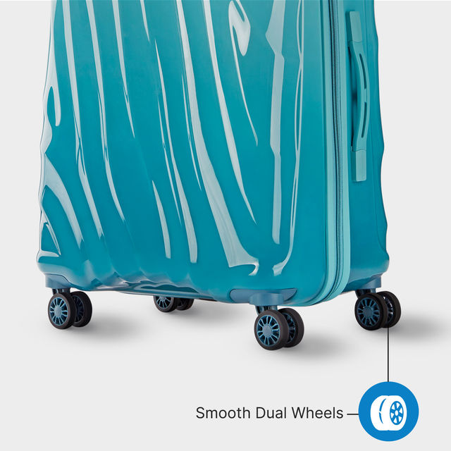 Skybags Unisex Solid ABS 55 L Telescopic Trolley Bag | Blue - S