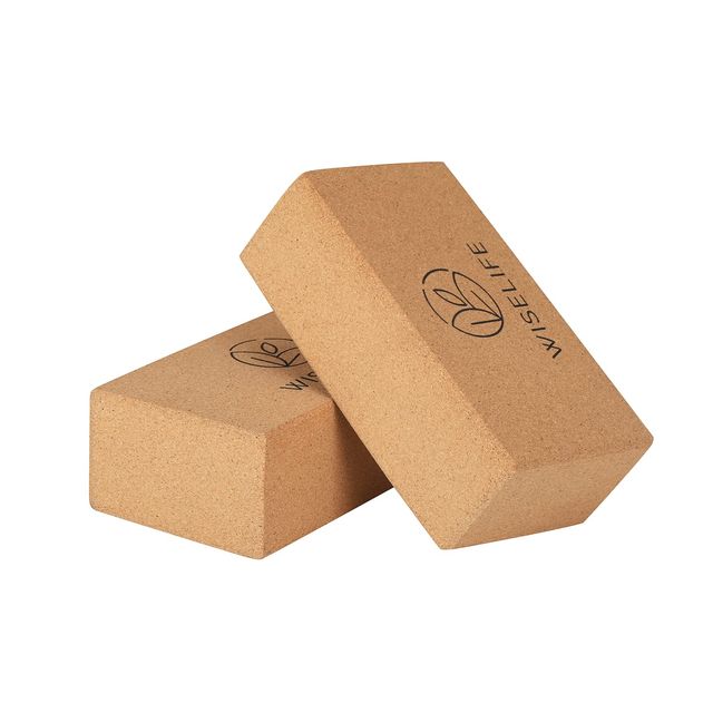 Wiselife Cork Yoga Block Set of 2
