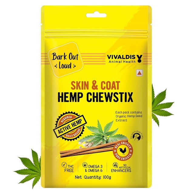 Bark Out Loud Hemp Chewstix - Skin & Coat Fresh Chicken Dog Treats
