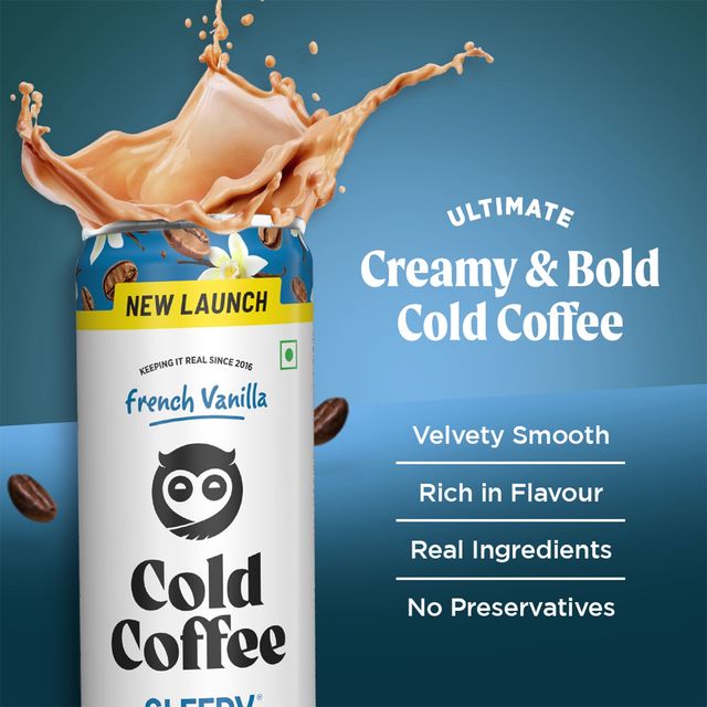 Sleepy Owl French Vanillla Cold Coffee