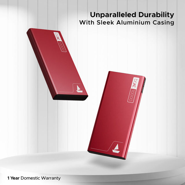 boAt 10000mAh Power Bank w/ 22.5W Fast Charging & Smart IC Protection - PB300 (Martian Red)