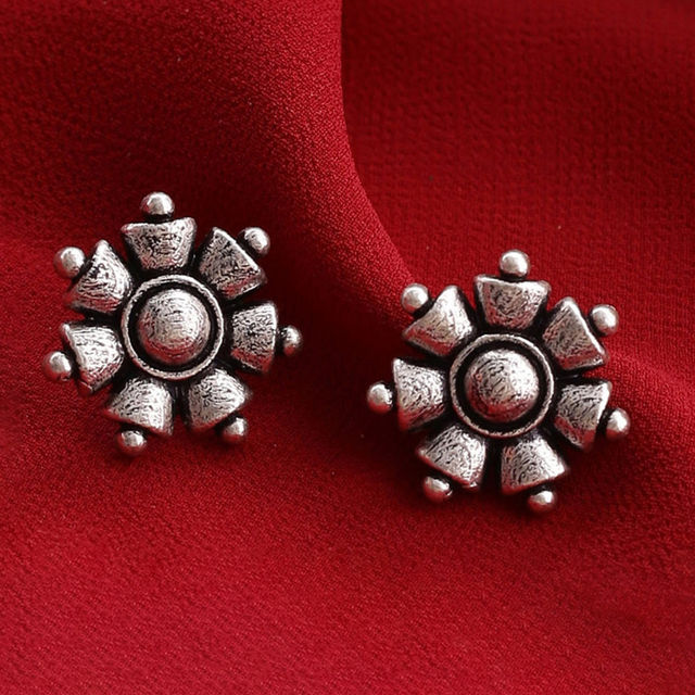 Voylla Nayantara Floral Motif Stud Earrings