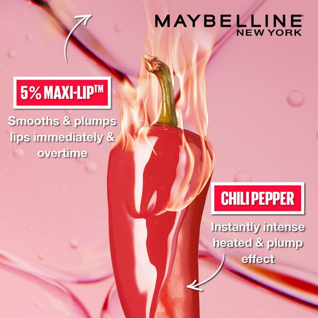 Maybelline New York Lifter Plump - Plumping Lip Gloss | Hot Chili