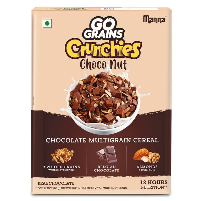 Manna Go Grains Crunchies - Choconut