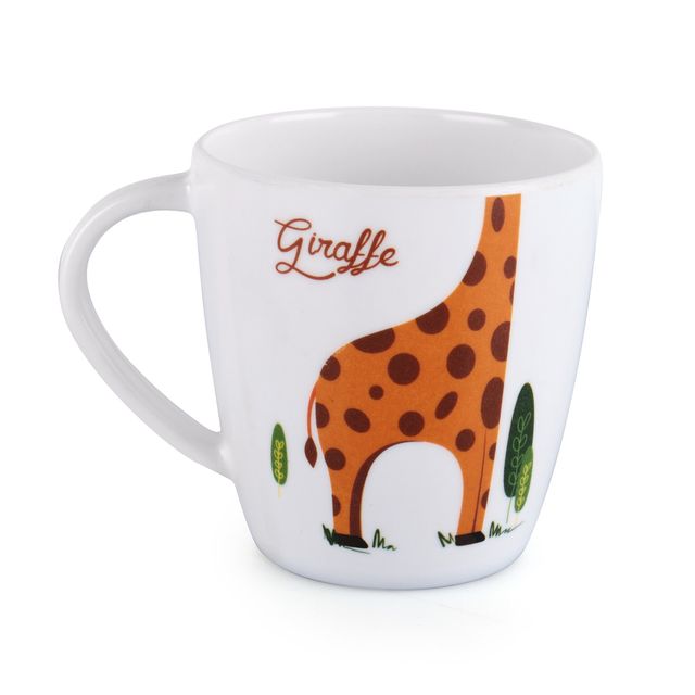 Cello Melamine Joycee Mugs, 200ml, Giraffe design(Set of 4) |