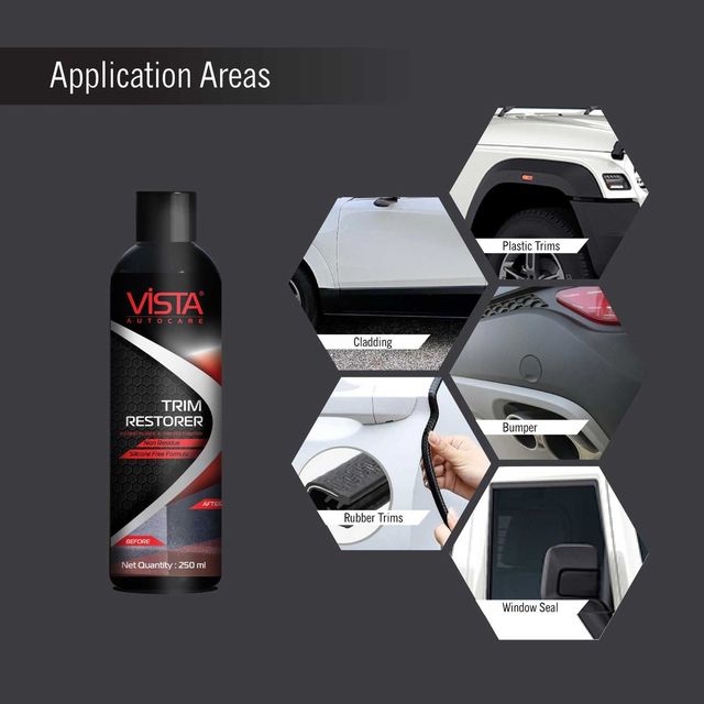 Vista Trim Restorer - Exterior Plastic & Vinyl Revitalizer | UV Protection | Restores Shine