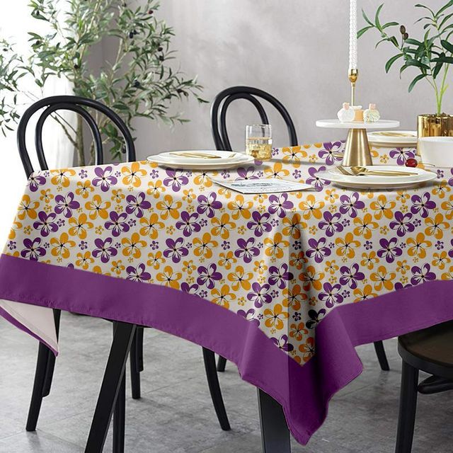 Lushomes Dining Table Cover - 6 Seater | Shadow Printed | 60 x 90 inch