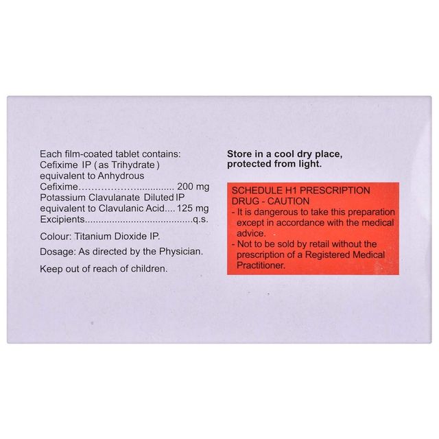 Taxim-O CV 200 Tablets