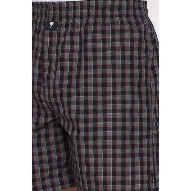 Van Heusen Apparel Men Combed Cotton Assorted Checkered Boxer Shorts | XXL | Pack Of 2