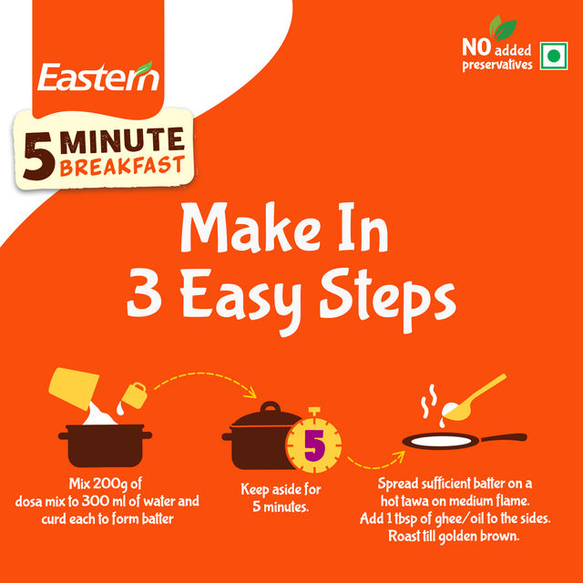 Eastern 5 Min Instant Breakfast Dosa Ready Mix