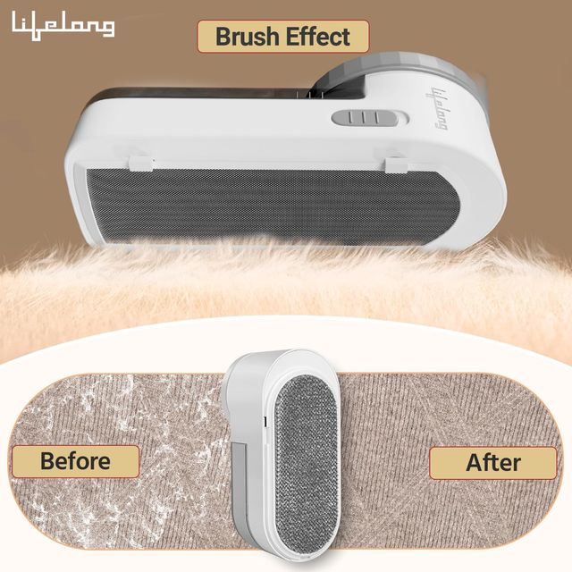 Lifelong 2-In-1 Lint Remover For Clothes With Brush With Long 2 Metre Usb Cable (Llelr18)