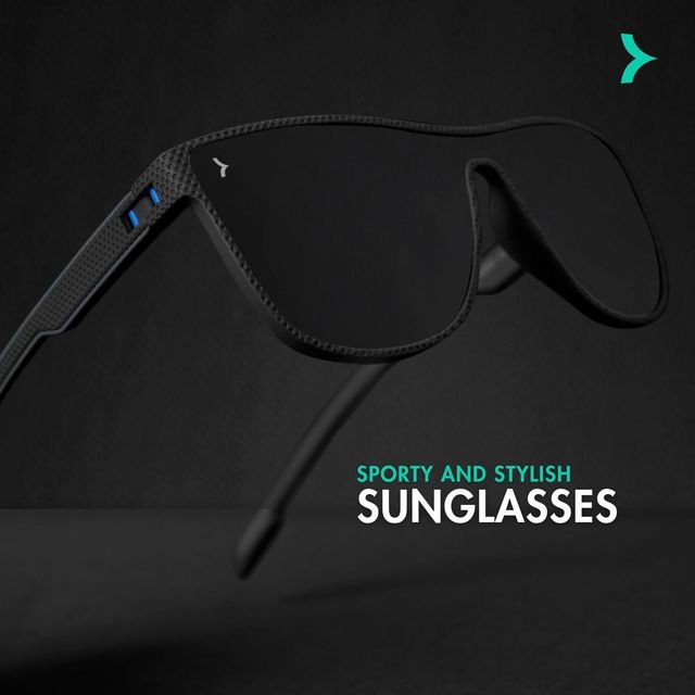 Eyewearlabs Men Sunglassses KAEN Krew Black Wayfarer