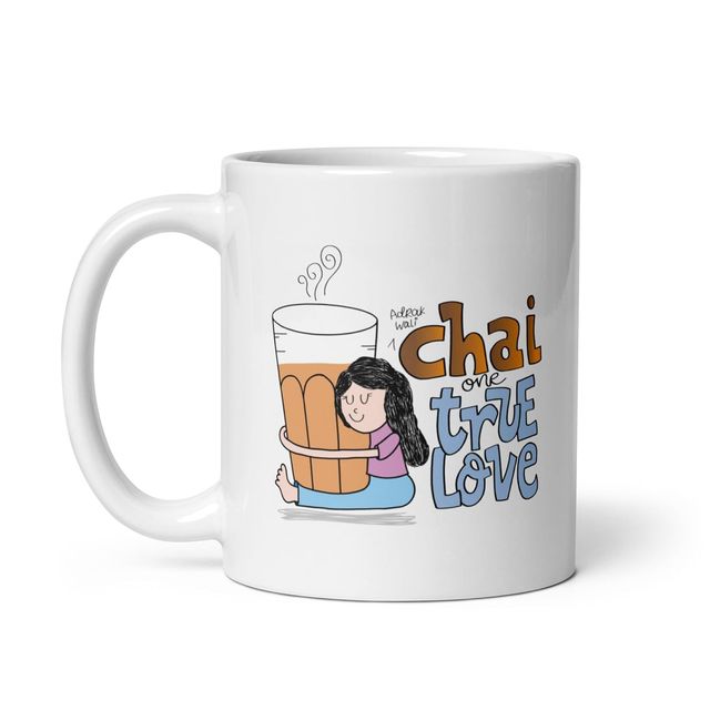 Kooltech Chai True Love Printed White Coffee And Tea Ceramic Mug