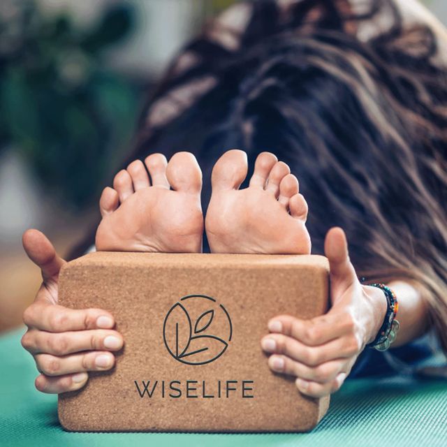 Wiselife Cork Yoga Block Set of 2