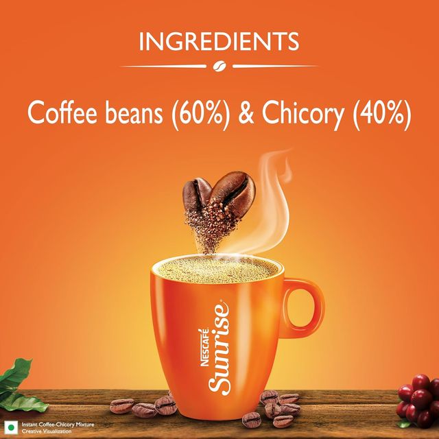 Nescafe Sunrise Instant Coffee Powder, New Strong Taste, Jar