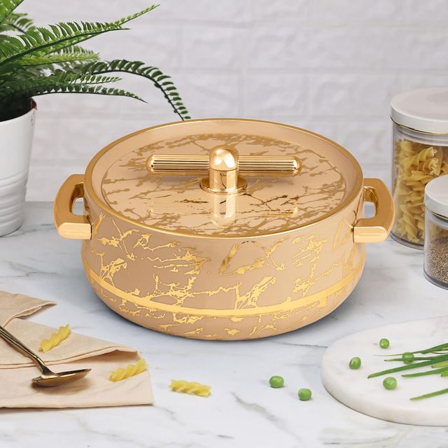 Selvel Elegance Royal Insulated Casserole | (1200ml)| Keeps Food Hot | Turkish