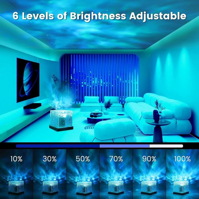 Quace Blue Ocean Wave Night Light