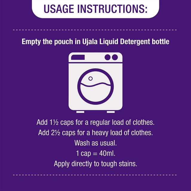 Ujala Front Load Liquid Detergent Refill for Tough Dirt Removal and Colour Care