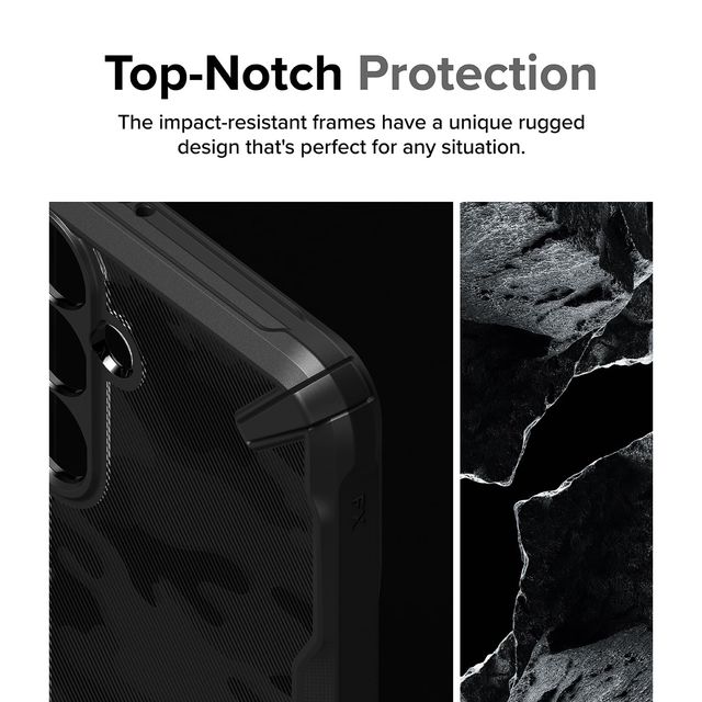 Ringke Samsung Galaxy S24 Plus Back Cover Case | Fusion X - Camo Black