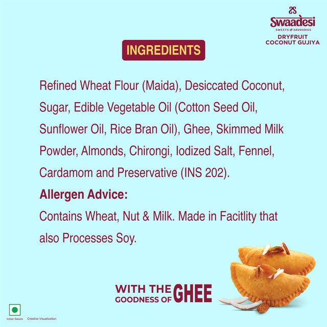 UNIBIC Dryfruit Coconut Gujiya By UNIBIC Swaadesi
