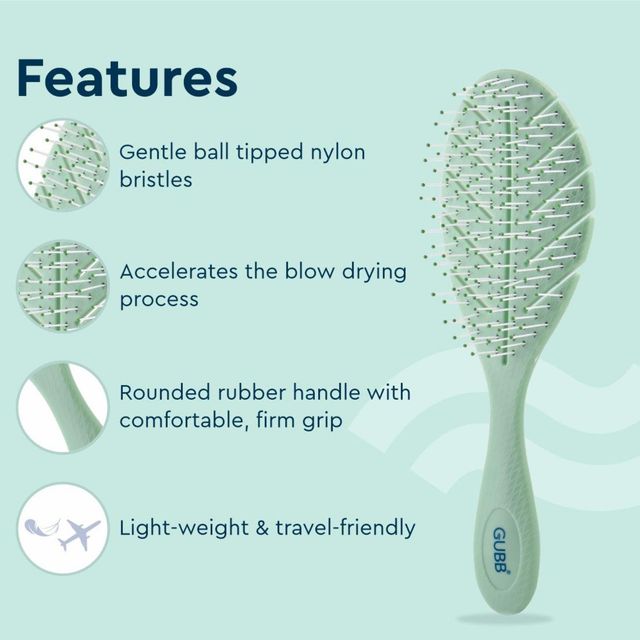 GUBB French Hues Vent Leaf Hair Brush