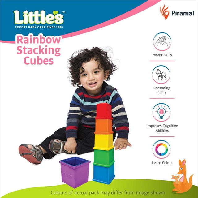 Little's Rainbow Stacking Cubes