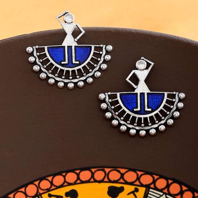 Voylla Warli Show Me Your Thumka Earrings