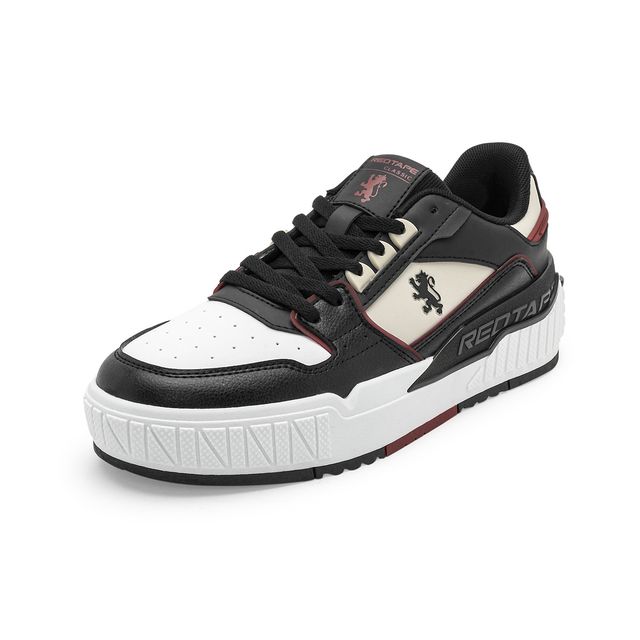Red Tape Casual Sneaker Shoes For Men | Arch Support And Shock Absorption | Beige-Black | Size 7