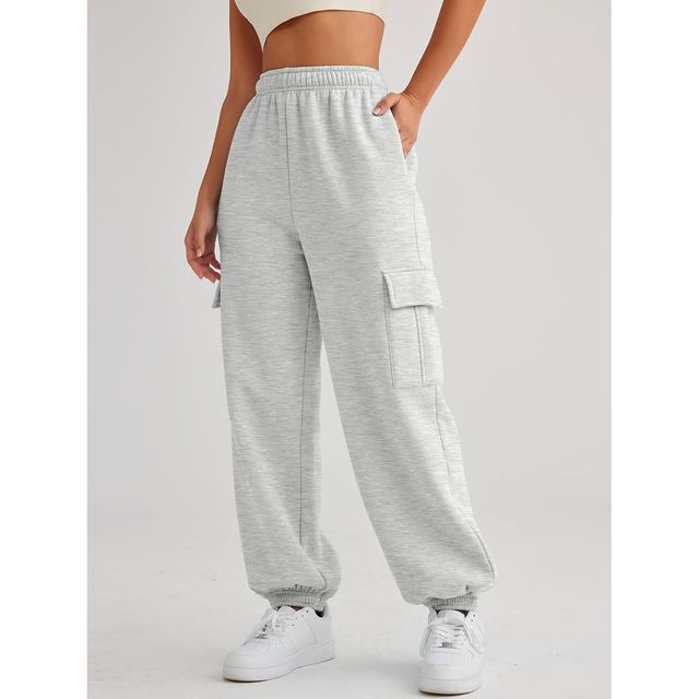 Q-rious Women's Urbanease Cargo Joggers | AMZ-17 | Grey - 30
