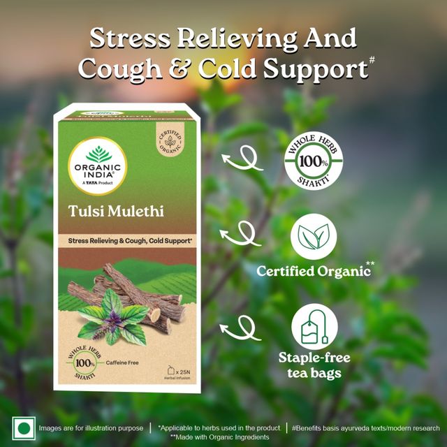 Organic India Tulsi Mulethi Organic Herbal Tea