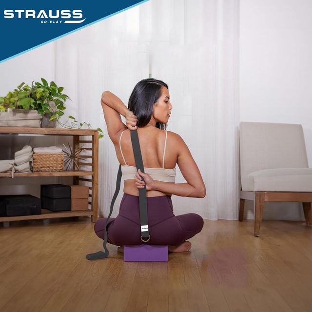 Strauss Yoga Belt | 8 Feet | Black