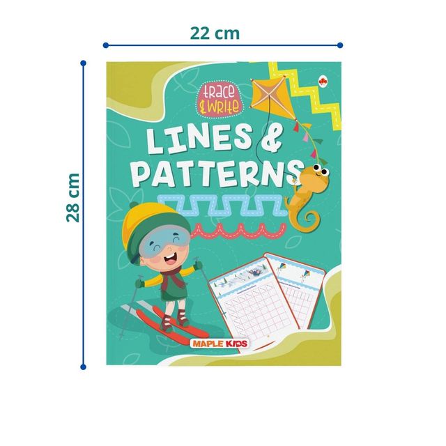 Lines and Curves - Pattern Writing - Writing Practice Book for Kids
