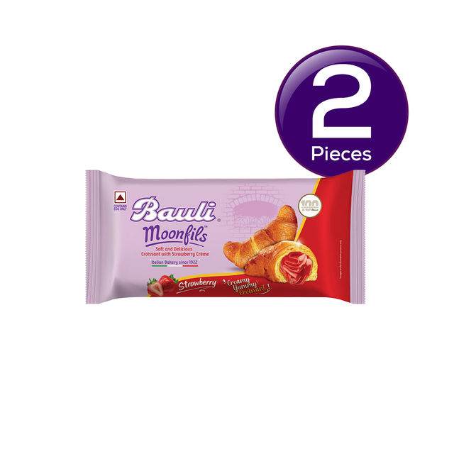 Bauli Moonfils Croissants Strawberry (Egg) 50 g Combo