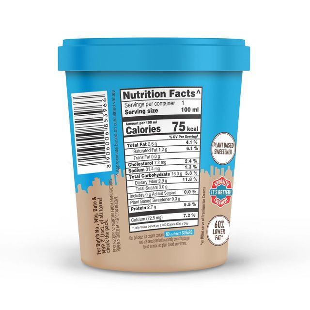 The Brooklyn Creamery Choco Fudge Brownie Cup - Zero Added Sugar