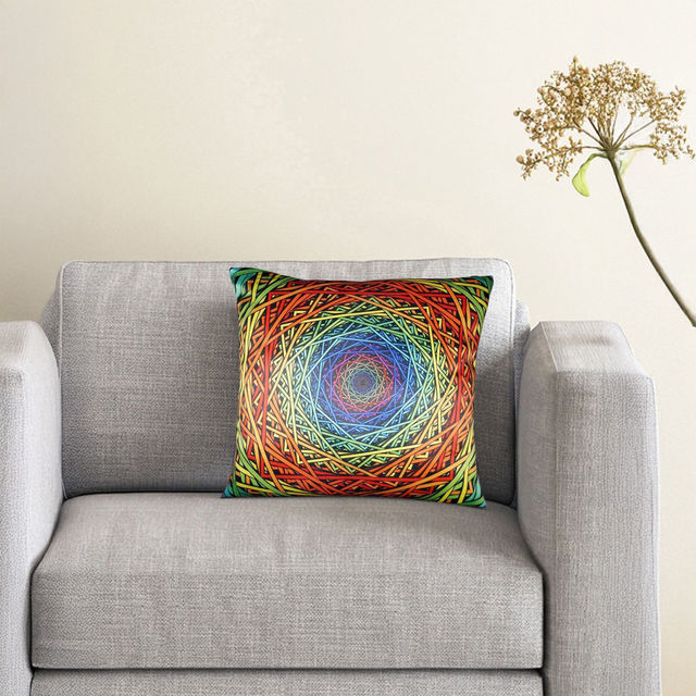 Lushomes Cushion Covers - Printed Endless Cushion | 16 x 16 inch