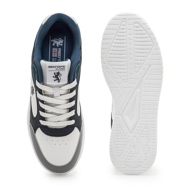Red Tape Casual Sneaker Shoes For Men | Impact-Resistant Comfort | Grey | Size 6