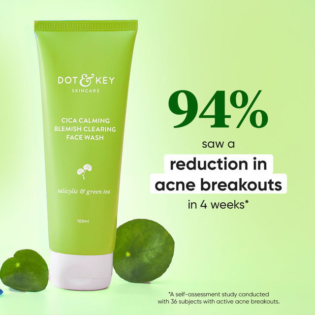 Dot & Key Cica Salicylic Face Wash With Tea Tree Oil For Oily Acne Prone Skin