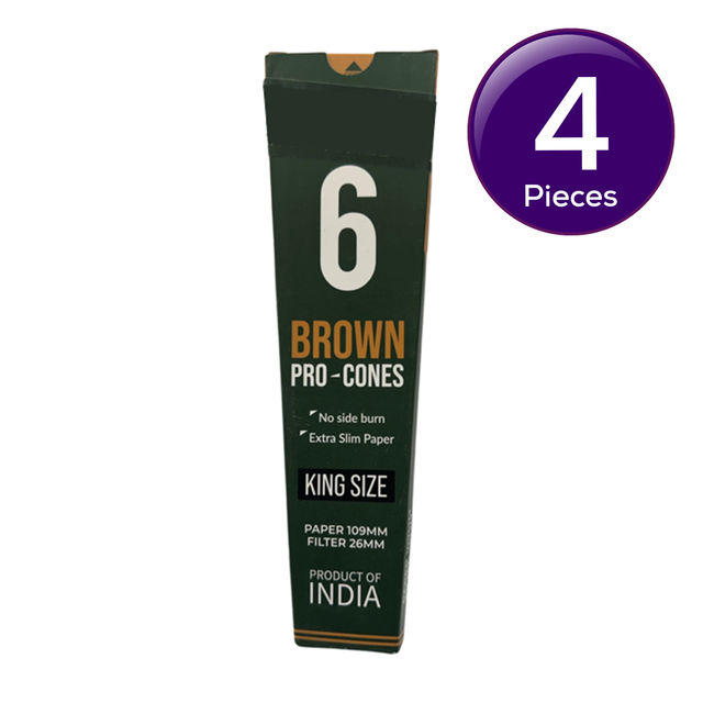 Stash-Pro Pre-Rolled Cones - Brown (Assorted Packaging) 6 pc Combo