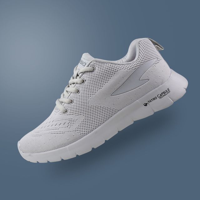 Asian Delta-21 Men Sports Shoes | Light Grey | Size-10