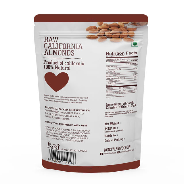 Wonderland Foods California Almonds