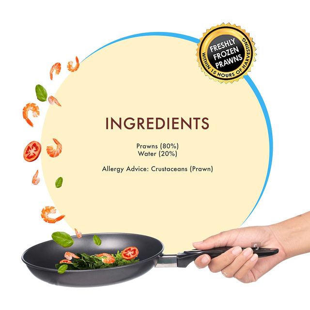 ITC Master Chef Medium Prawns | Freshly Frozen | 15 hours from the Time of Harvesting