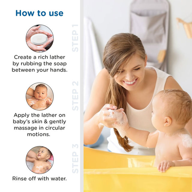 Mee Mee Nourishing Baby Soap Almond Oil Milk For Kids | White | 0+ months
