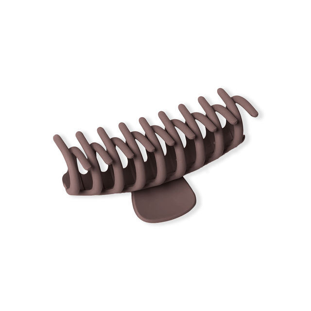Prolume Cylindrical Claw Clips Hair Accessories For Women/Girl (Black,Brown)