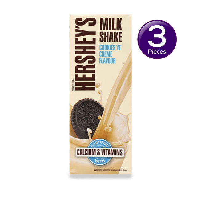 Hershey's Creme'n'Cookies Milkshake Tetrapack 180 ml Combo
