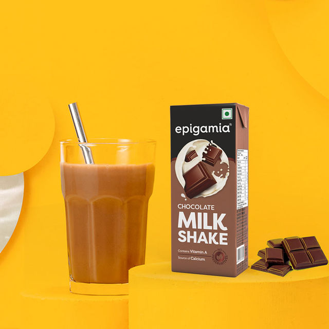 Epigamia Milkshake - Chocolate Tetrapack 180 ml Combo
