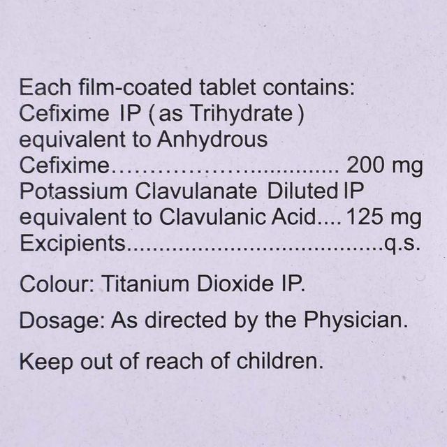 Taxim-O CV 200 Tablets