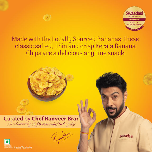 UNIBIC Swaadesi No Palm Oil Kerala Banana Chips-Classic Salted